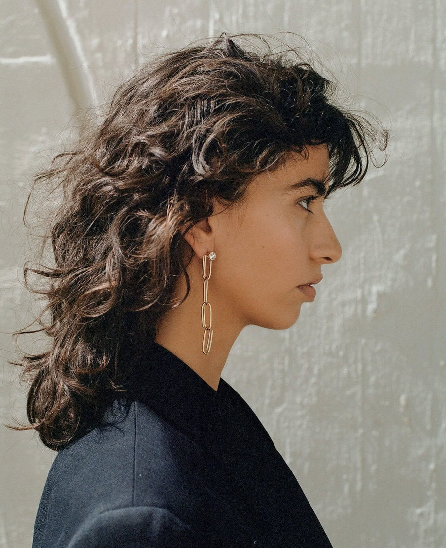 Bold Links Natural Elegance Earrings