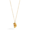 Oak Leaf Pendant Necklace — gold plated