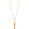 Sculpted Bar Pendant Necklace - gold plated