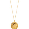 Vintage Coin Pendant Necklace - gold plated