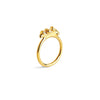 Cluster Crown Ring - gold plated