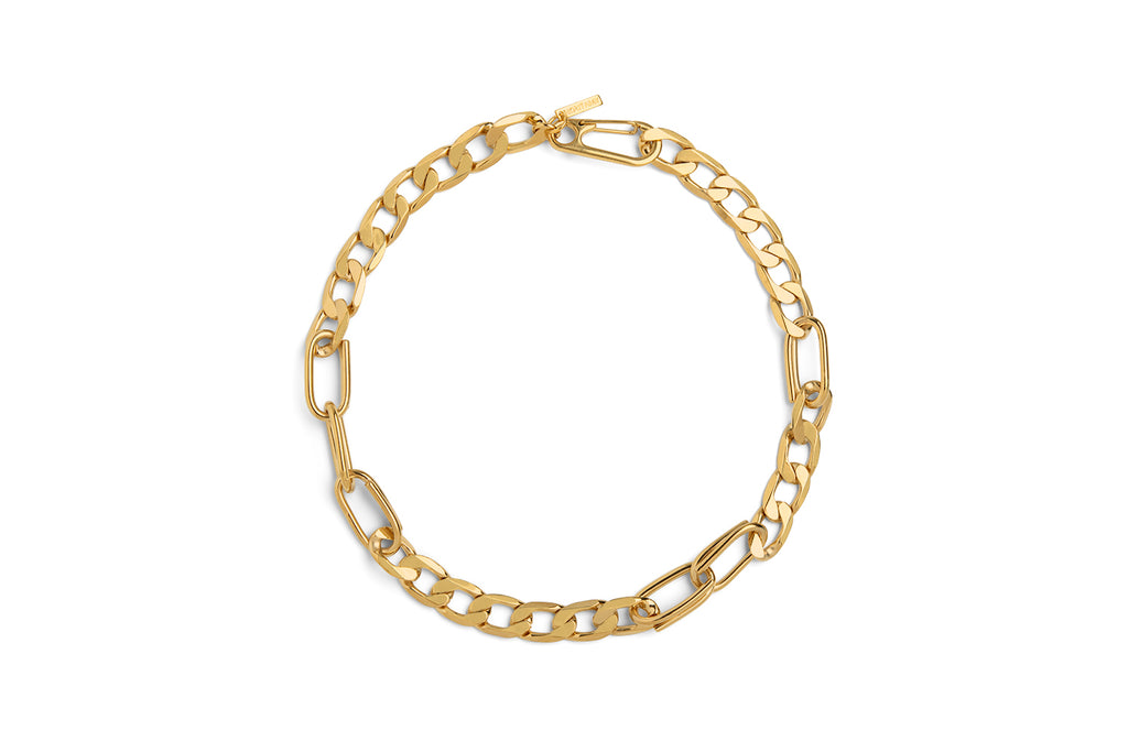Cuban And Oval Links Choker