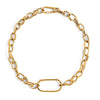 Paperclip Cable Chain Bracelet - gold plated