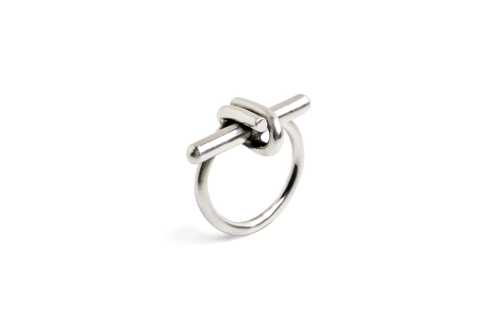 Linked Theory T-bar Sterling Silver Ring
