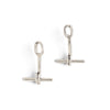 Linked Theory Sterling Silver T-bar Earrings