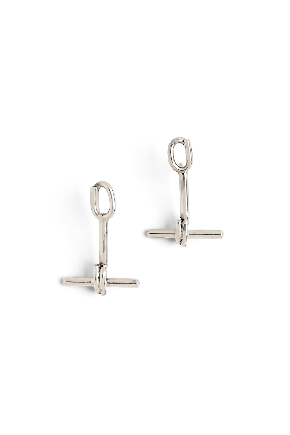 Linked Theory Sterling Silver T-bar Earrings