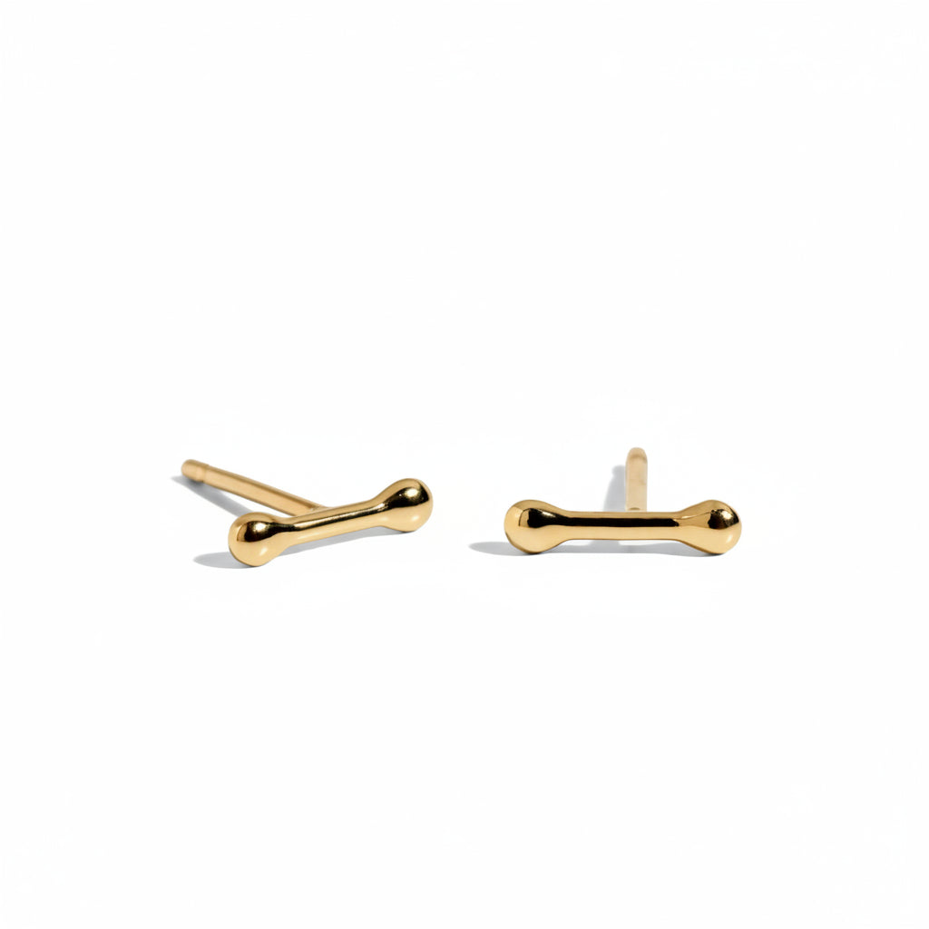 14K Bar Studs