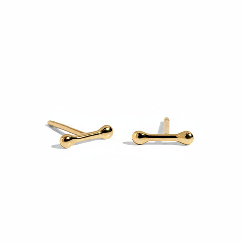 14K Bar Studs