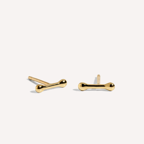 14K Bar Studs