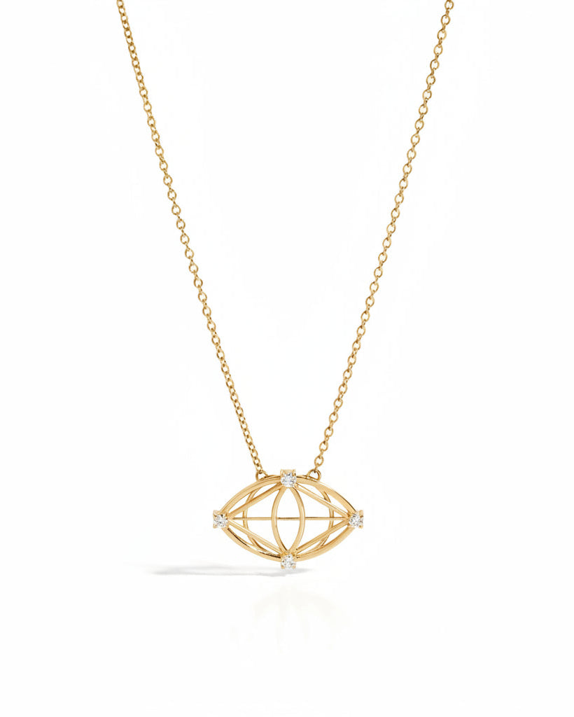 Evil Eye Evolves Diamond Necklace