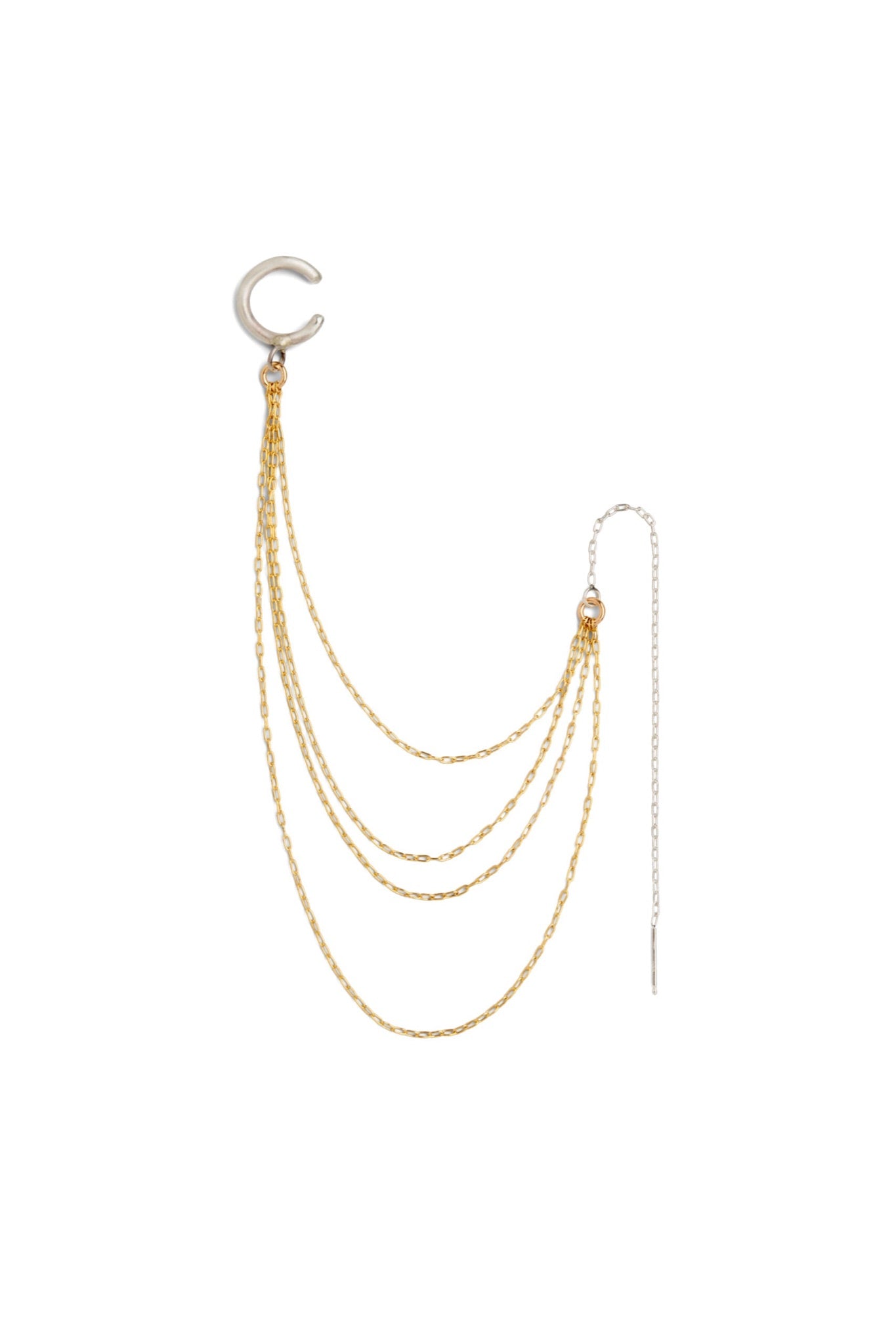 Multi Chain Earring & Ear Cuff