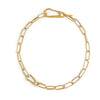 Oval Links Necklace With Carabiners