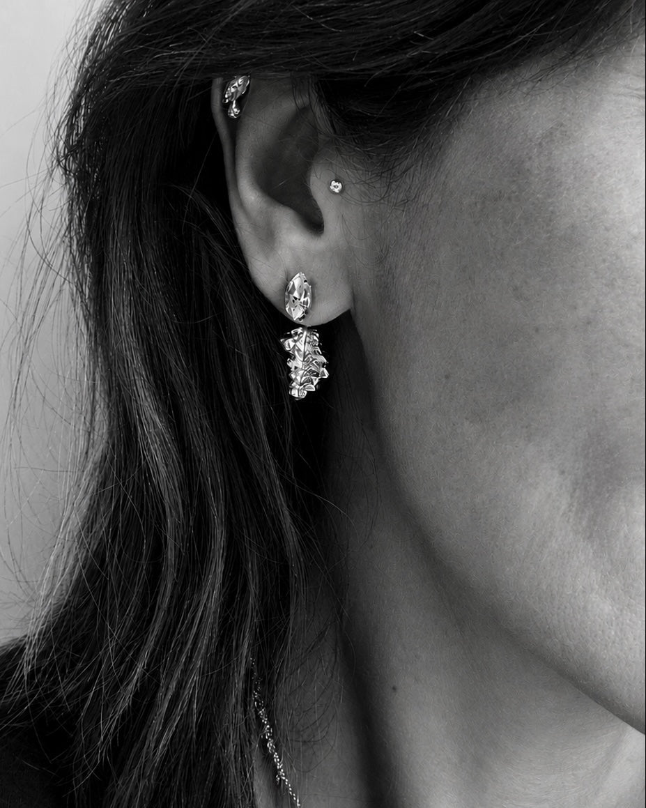 Marquise Crystal Bismuth Earring (Single)