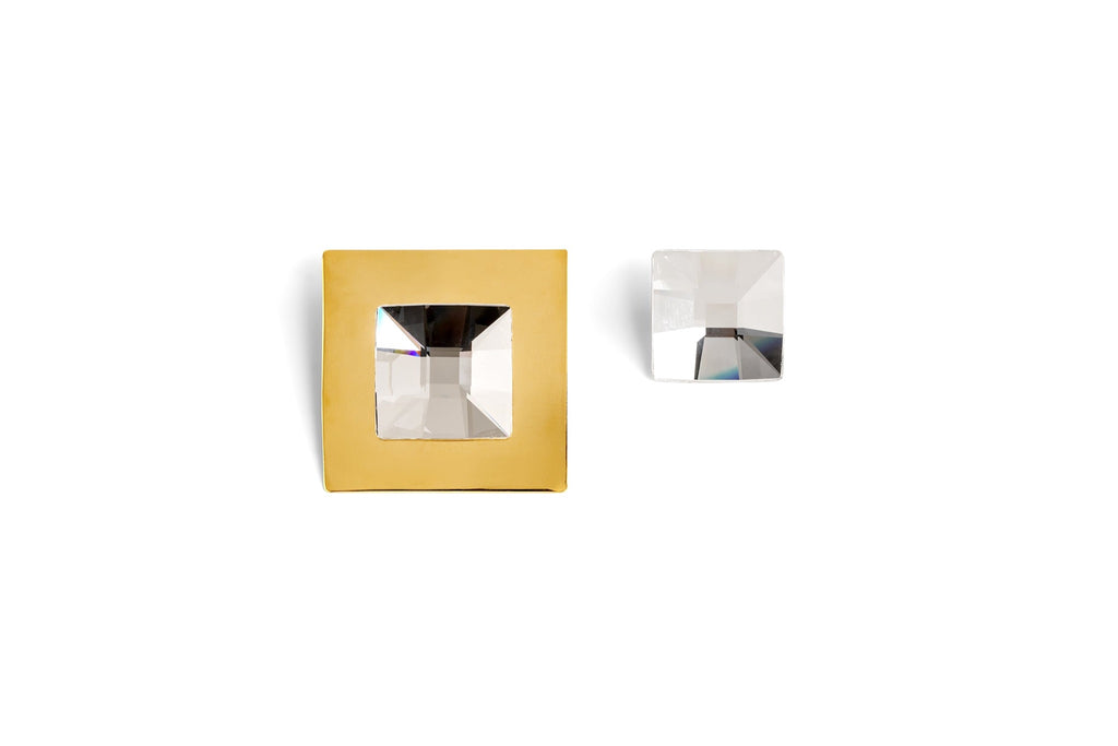 Square Crystal Earrings