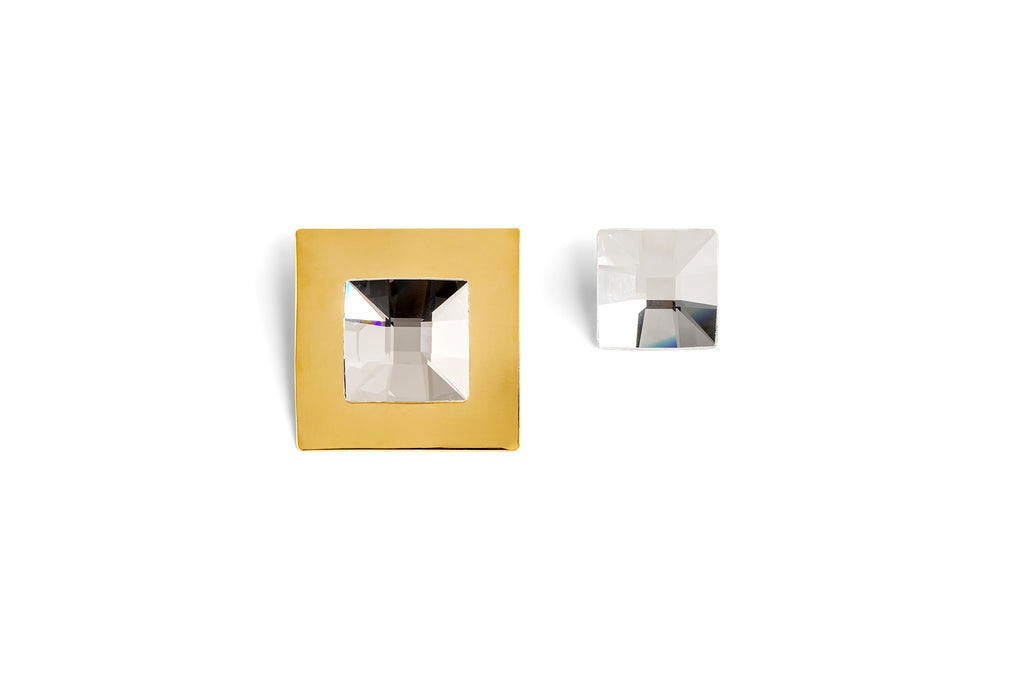 Square Crystal Earrings