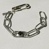Oval Links Bracelet — Silver tone