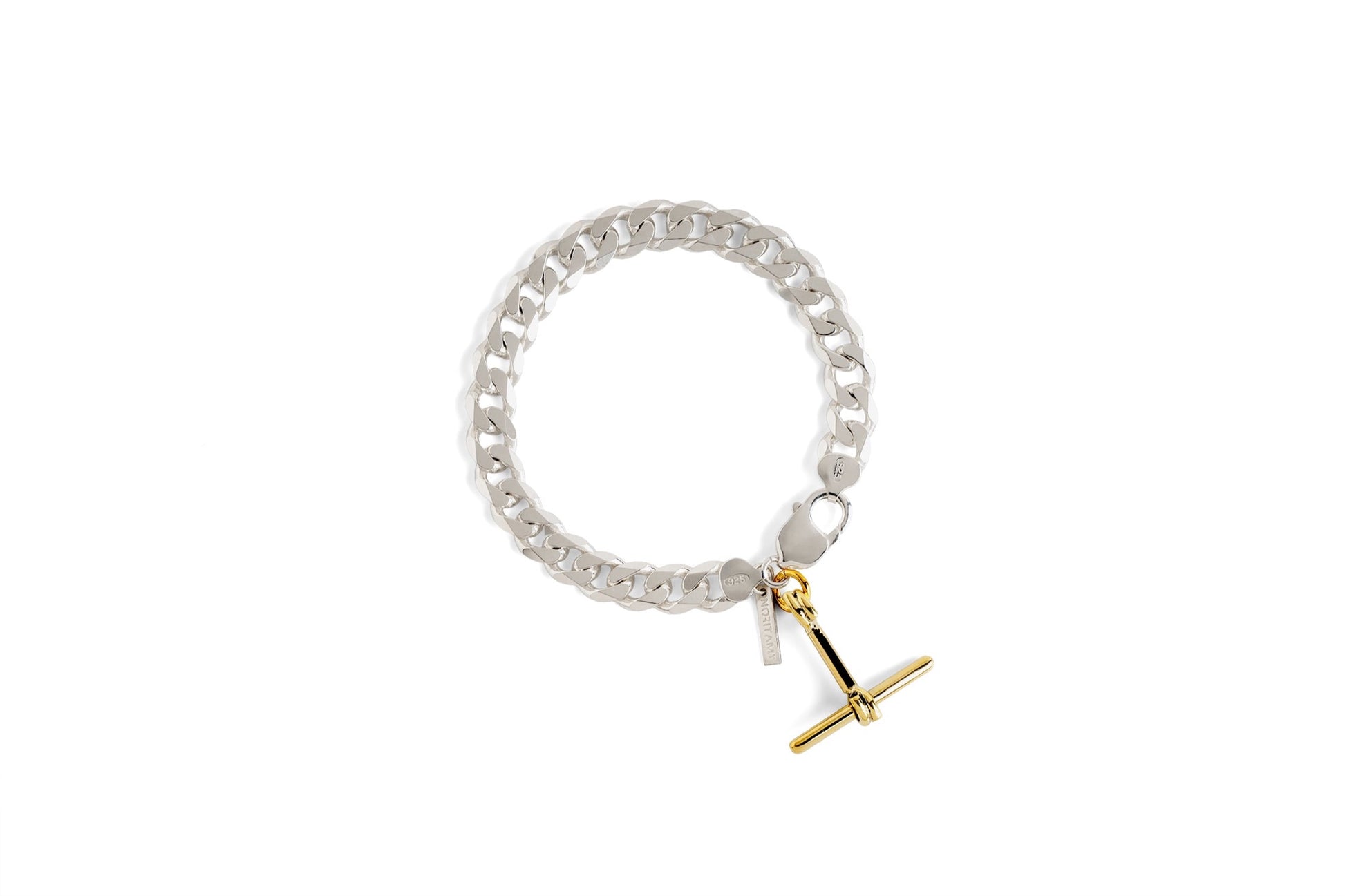 Wind Curb Bracelet with T-Bar