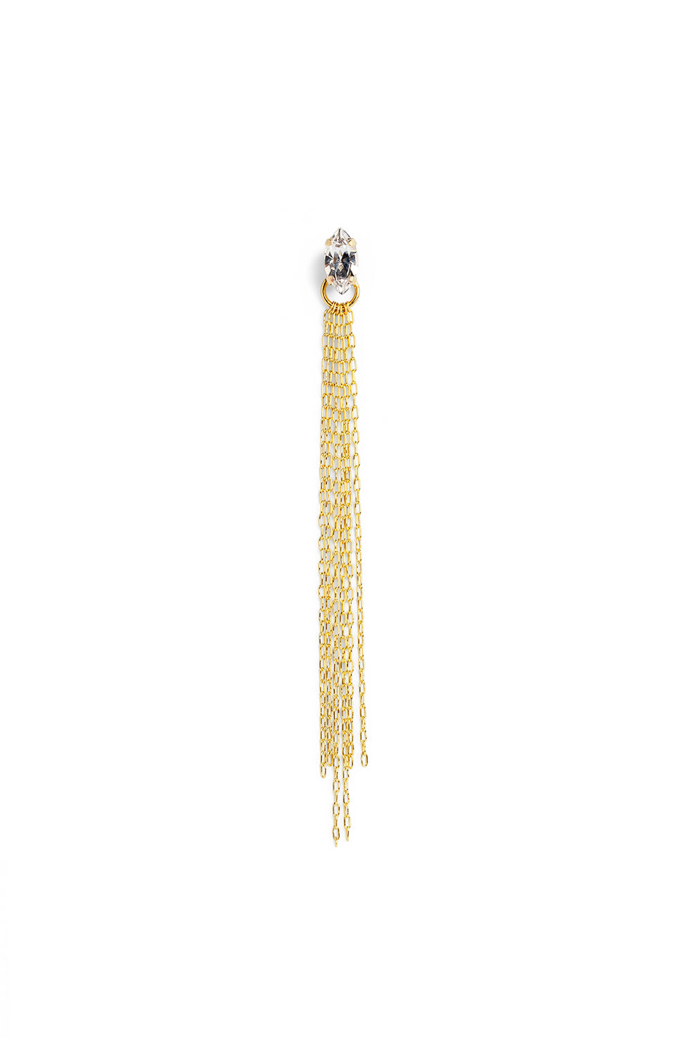 Crystal Tassel Earring (Single)