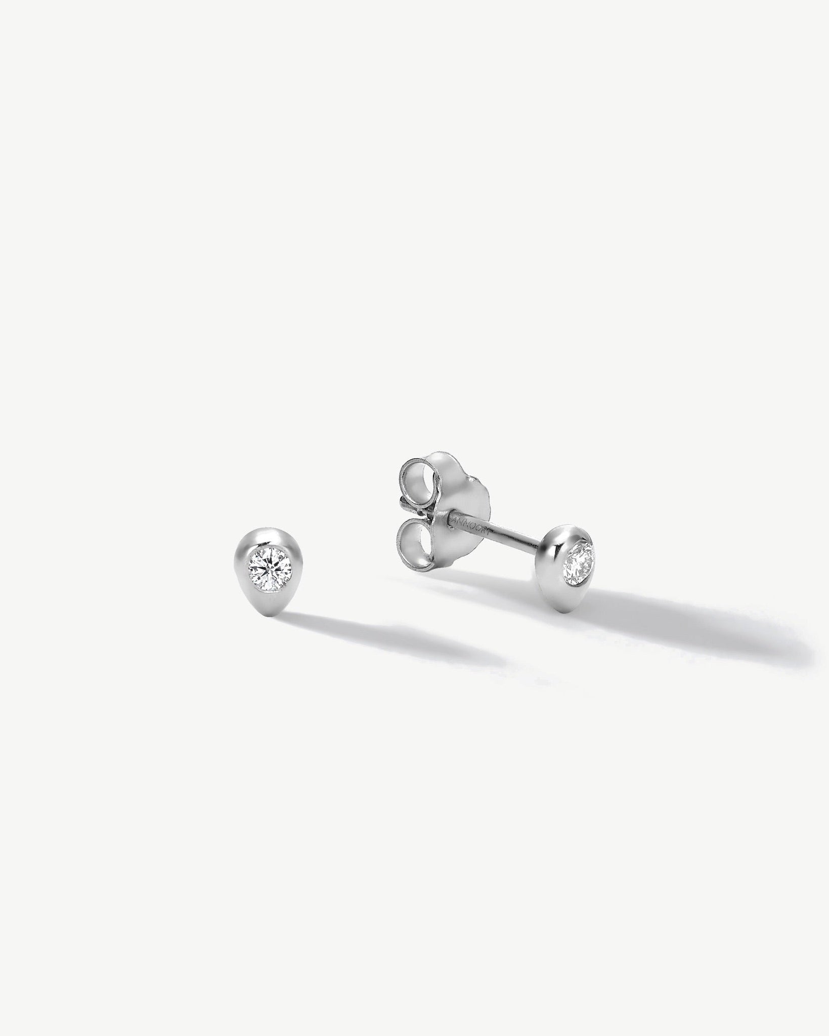 Let Your Waters Flow Teardrop Diamond Studs