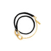 Handmade gold plated braided links chain bracelet