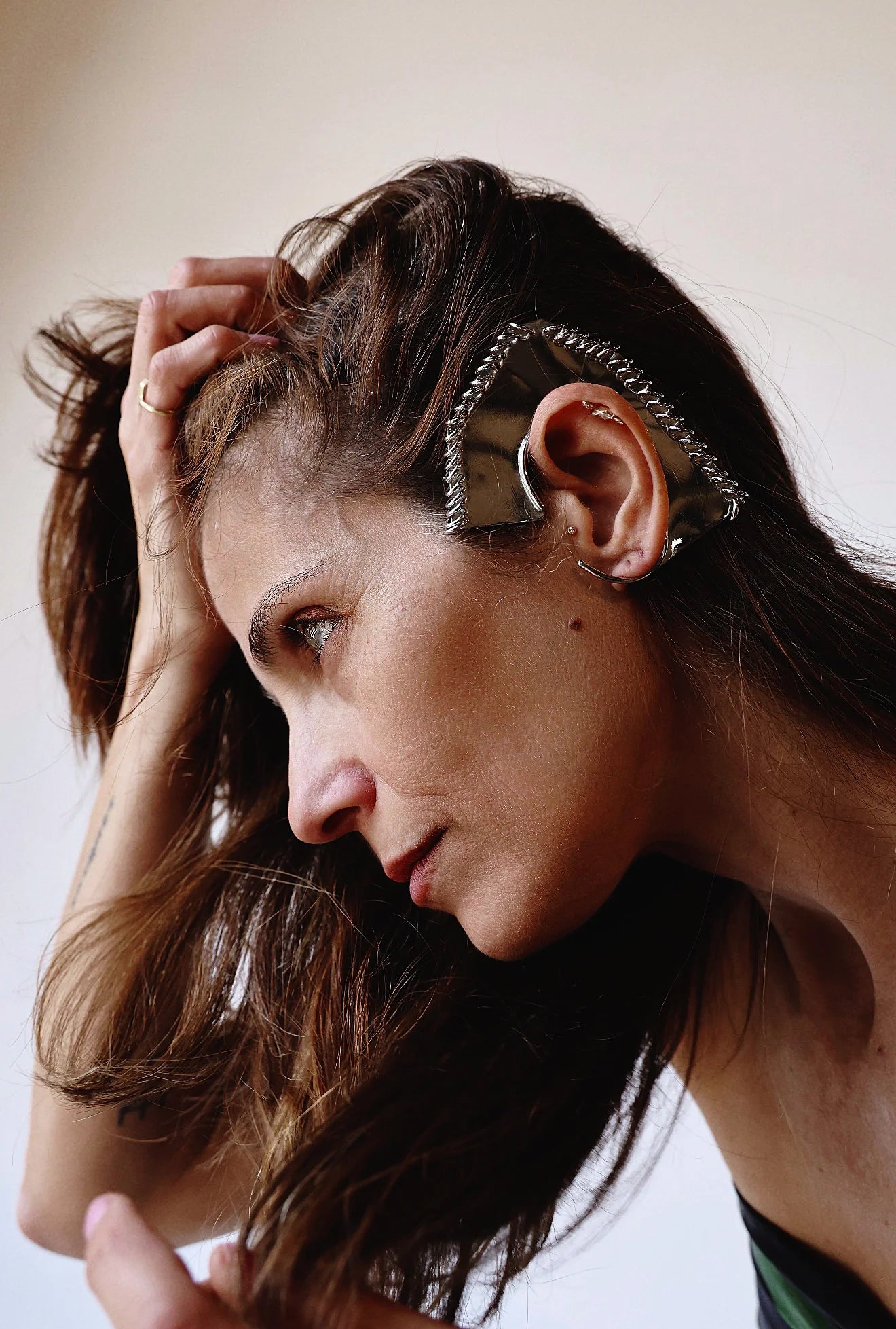 Geometric Pierced Ear Cuff (s) — campaign image