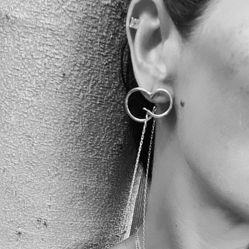 Half Circle Chain Earring
