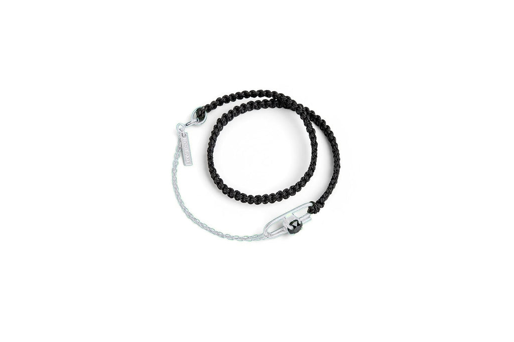 Handmade silver tone braided good chain bracelet