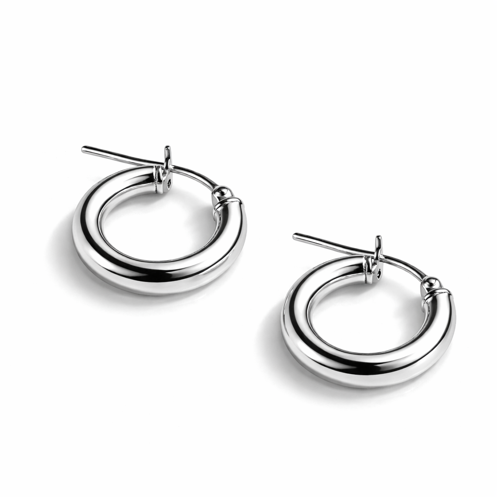 Disco Ball Sterling Silver Earring