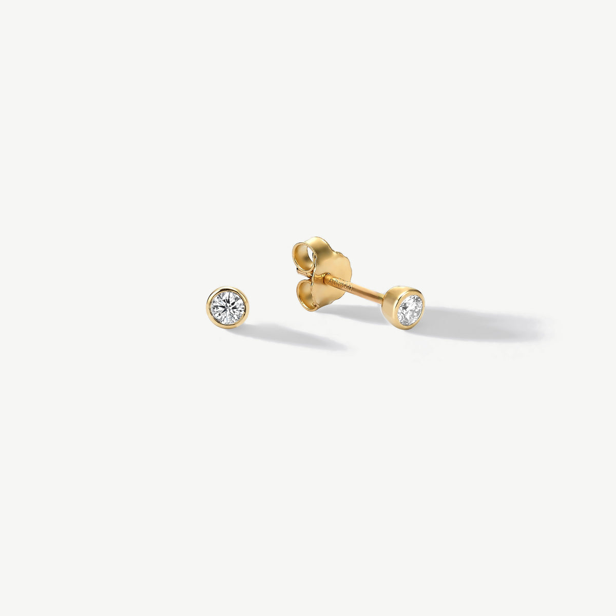 On Point Diamond Earrings — 14k Yellow Gold