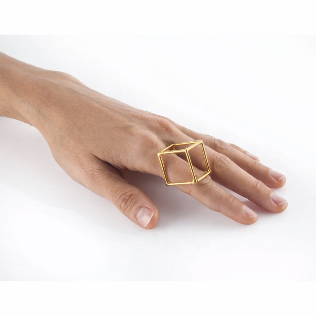 Cube Contour Ring