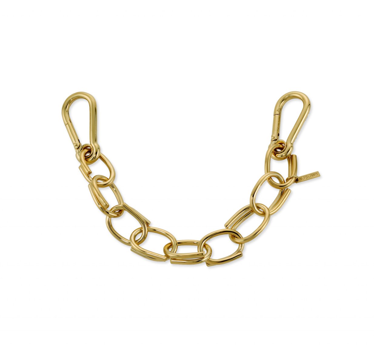 Handmade gold plated shackle chain belt
