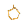 Handmade gold plated dash bracelet