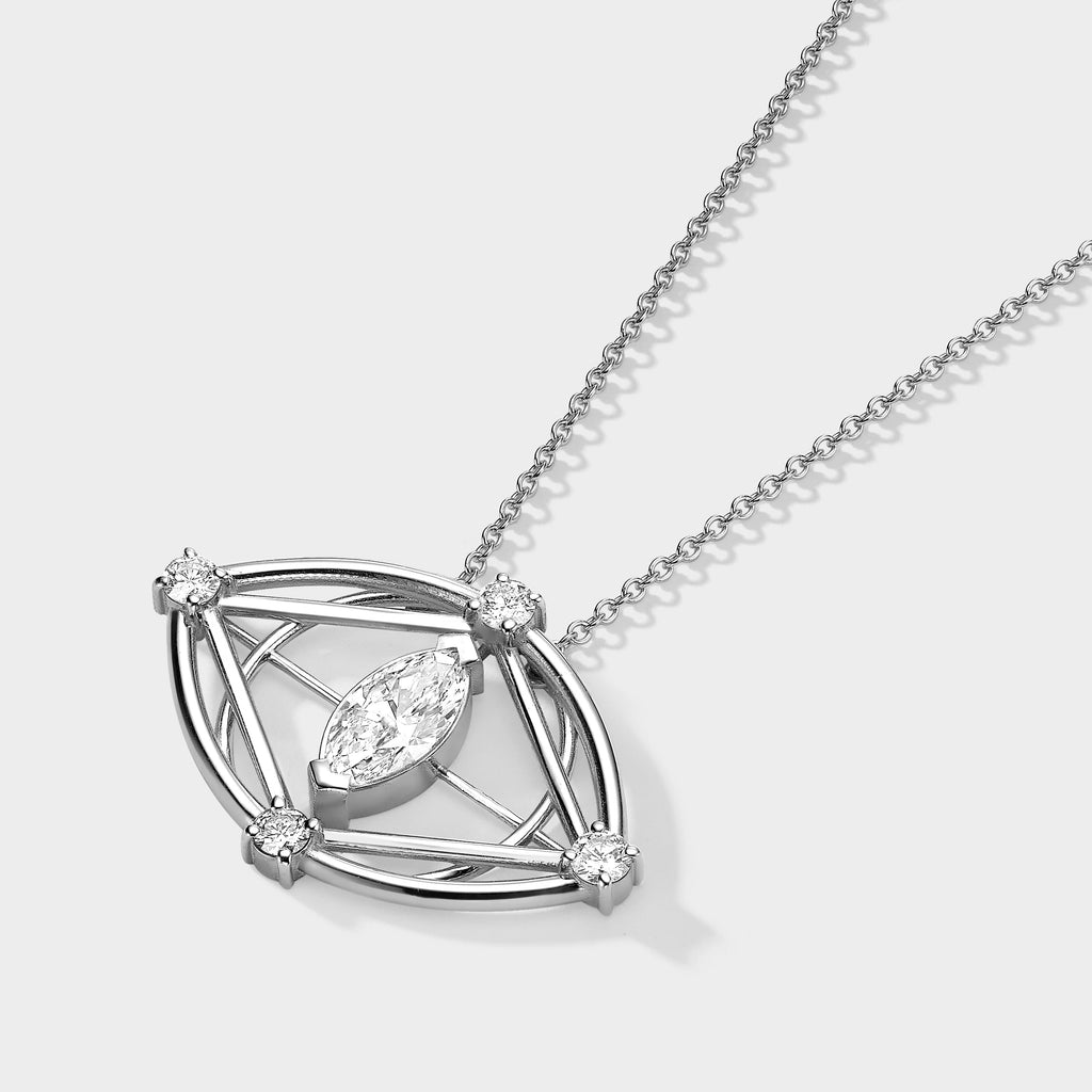 Fine Evil Eye Protection Necklace - 14K Gold Chain