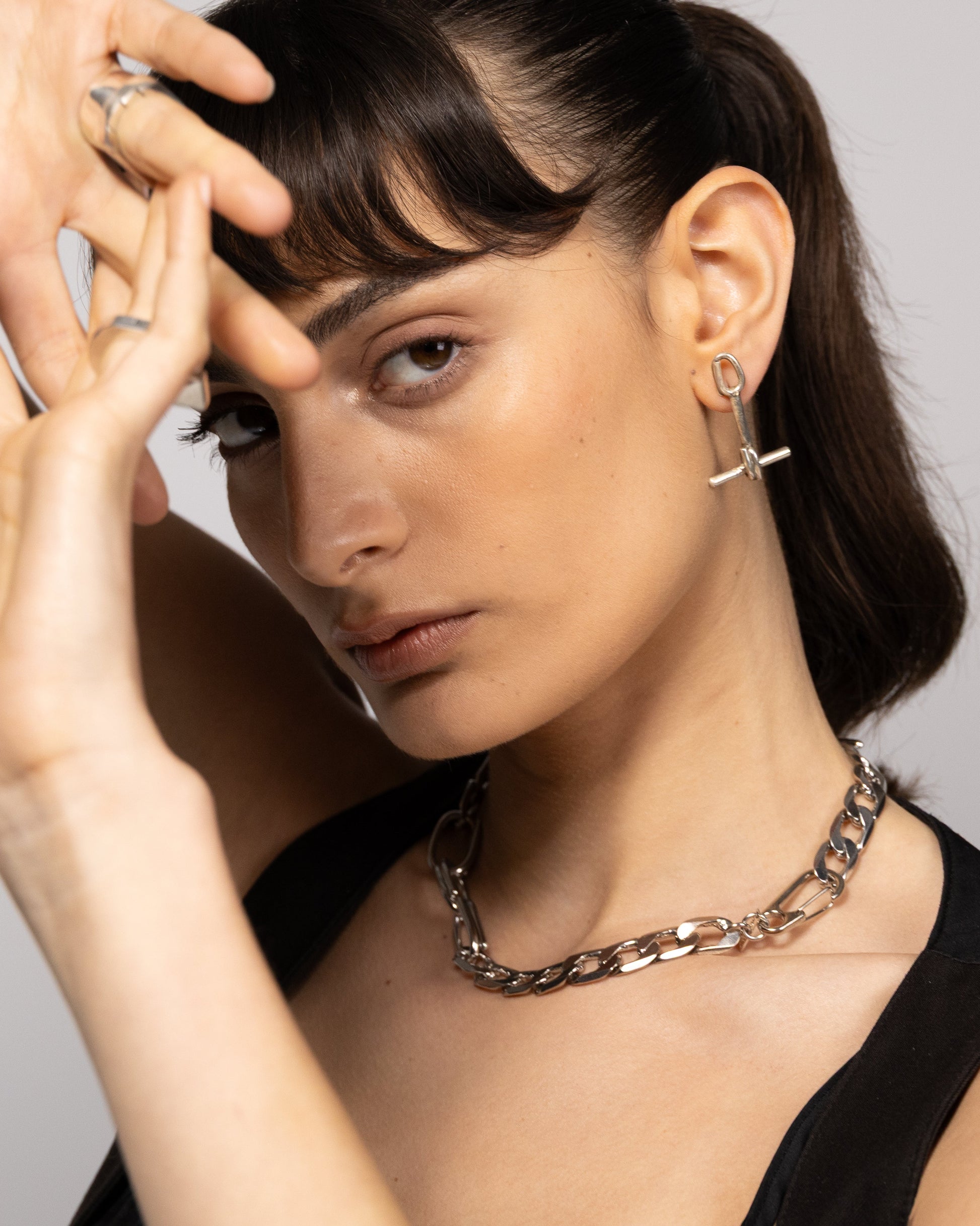 Cuban And Oval Links Choker