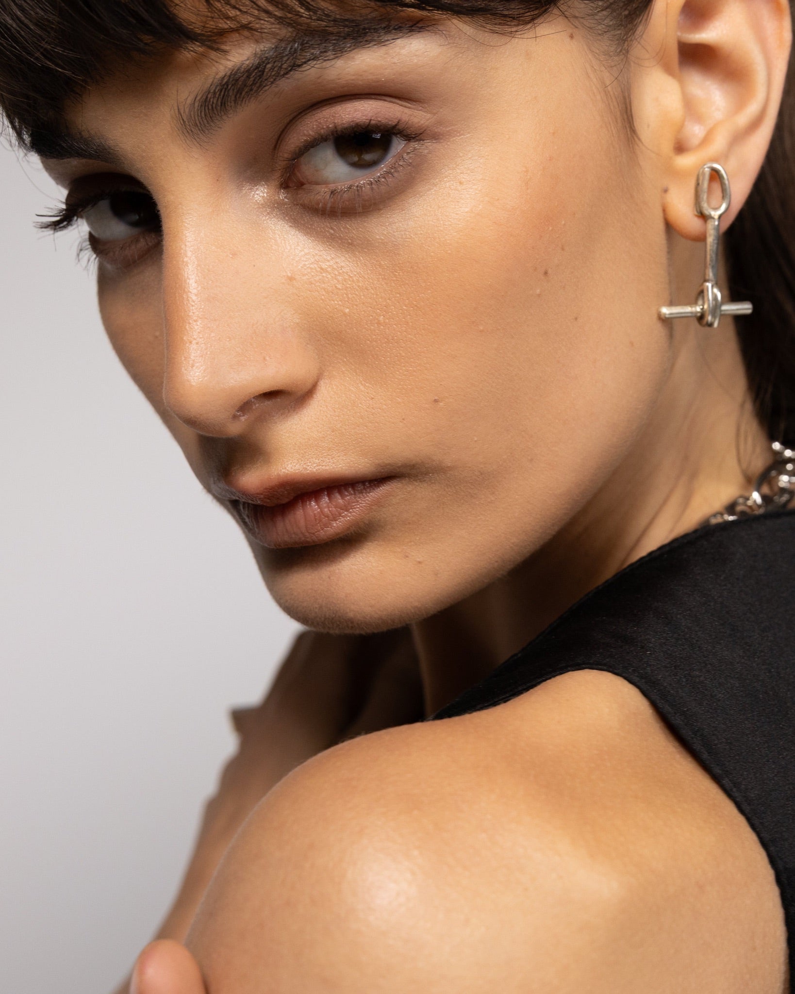 Linked Theory Sterling Silver T-bar Earrings