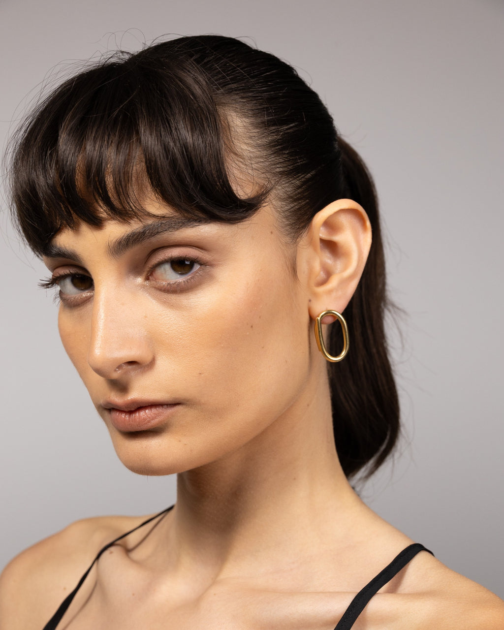 Small Chain Stud Earrings