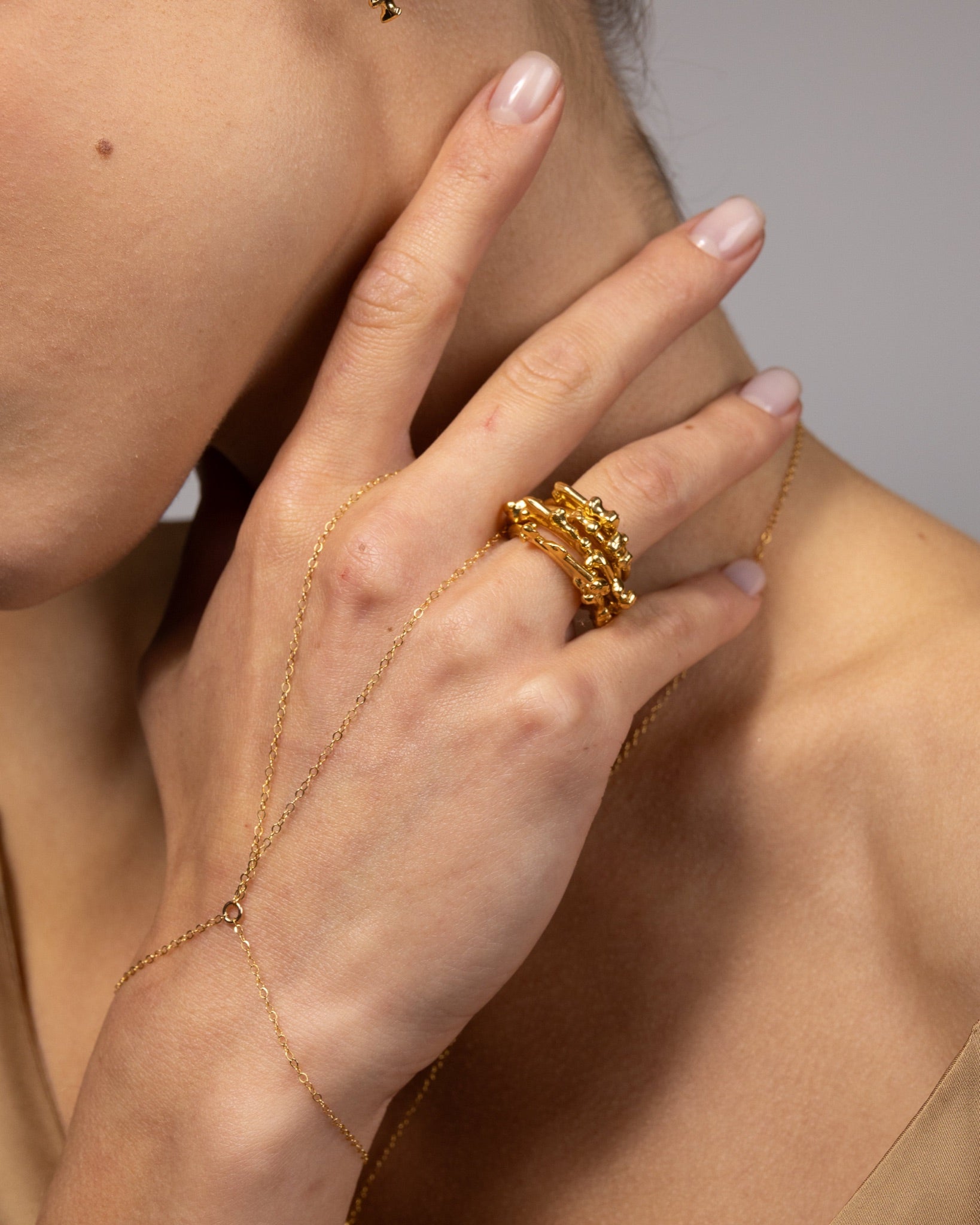 Drops Of Wax Stackable Ring