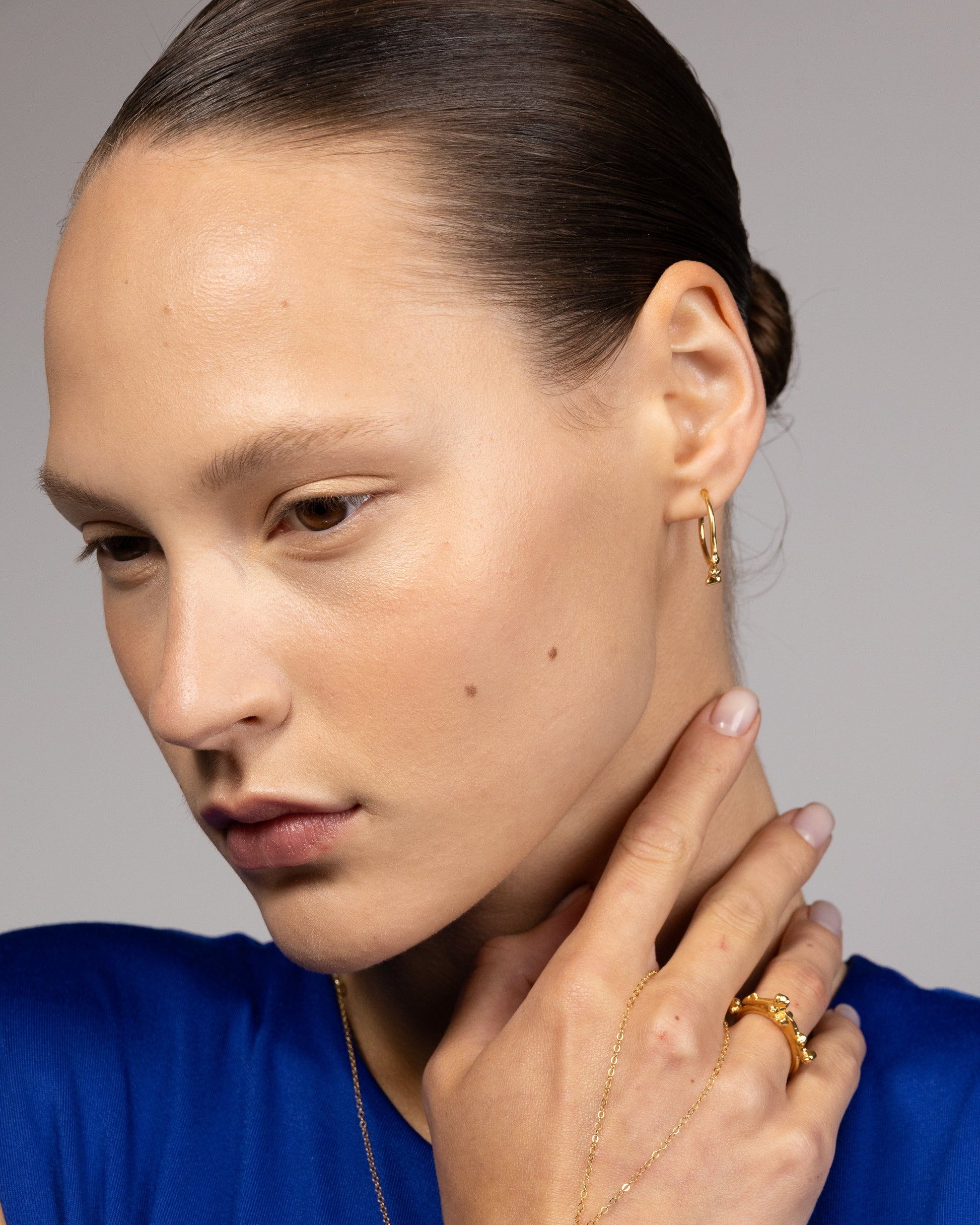 Drops Of Wax Hoop Earrings - Small