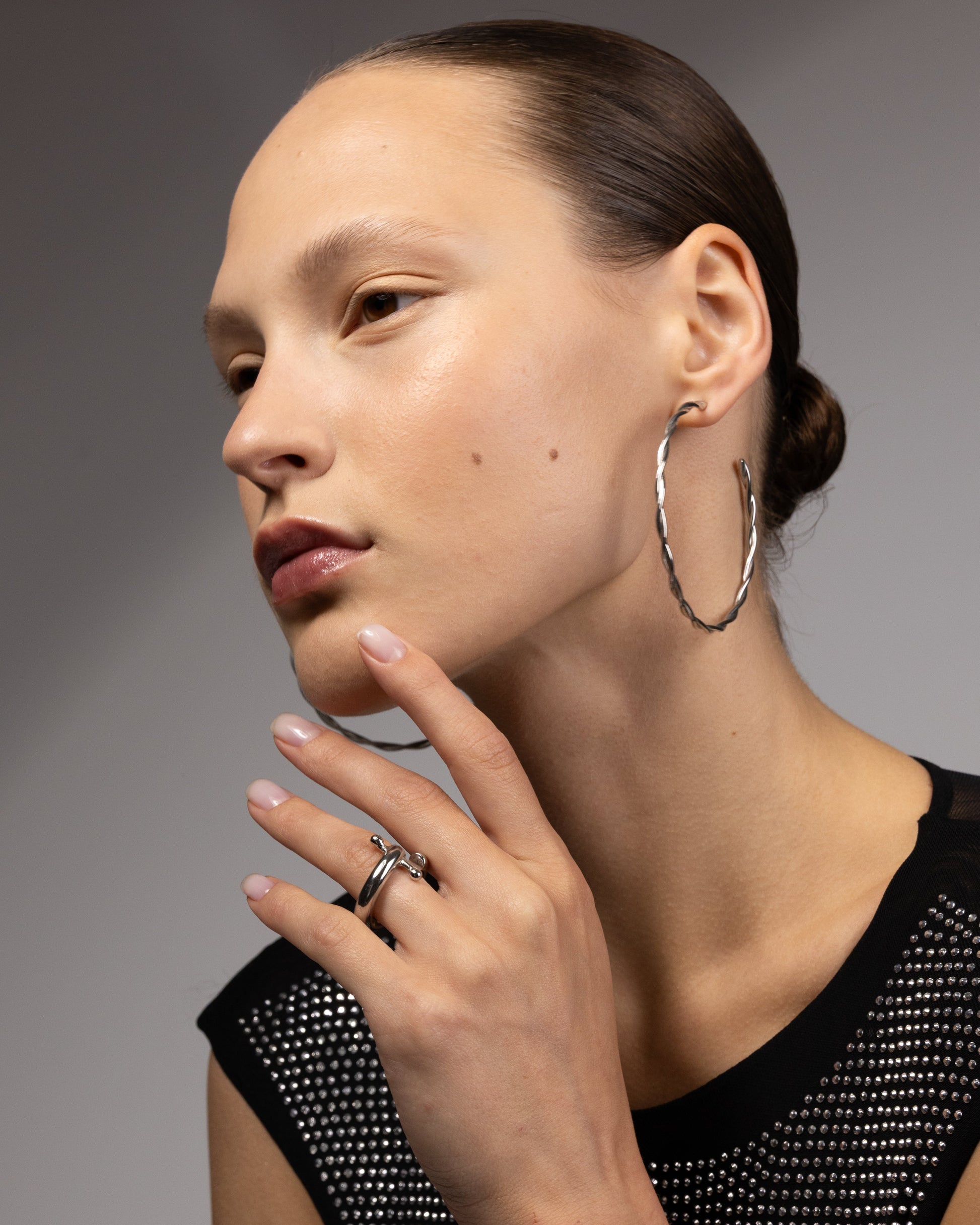 Intertwined Hoop Earrings