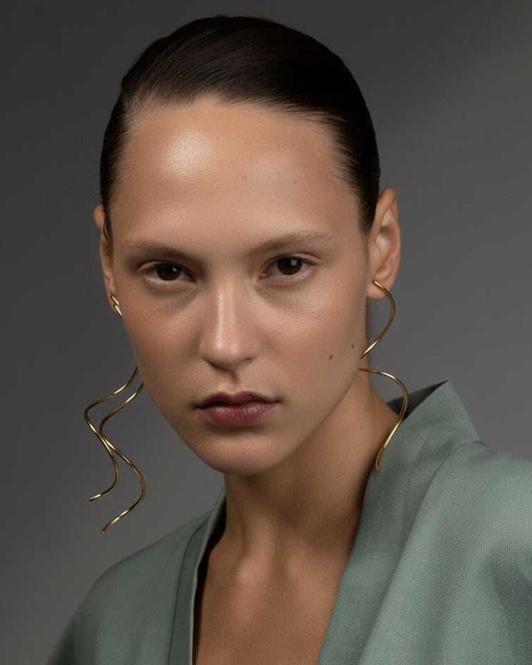 Long Snake Earrings