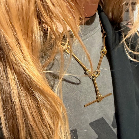 Linked Theory T-Bar Necklace