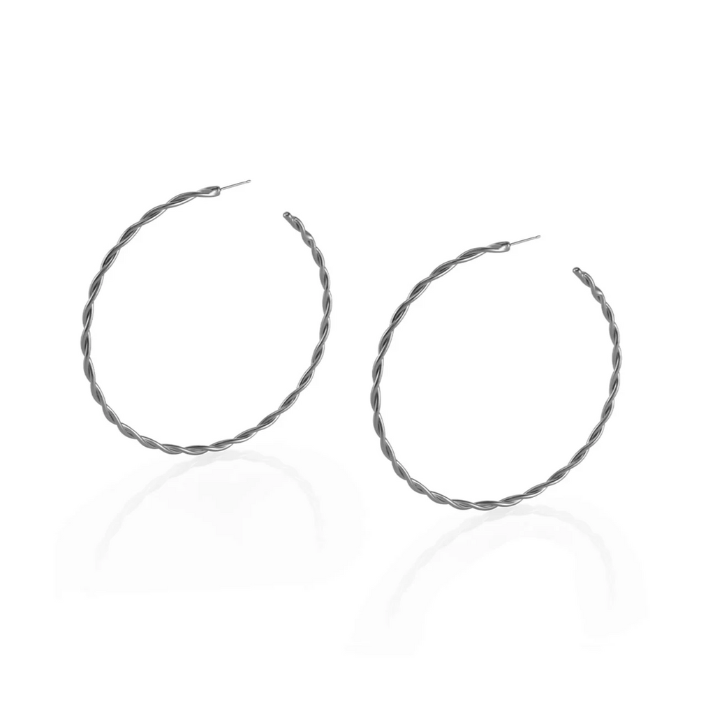 Intertwined Hoop Earrings