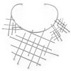 Net statement collar necklace
