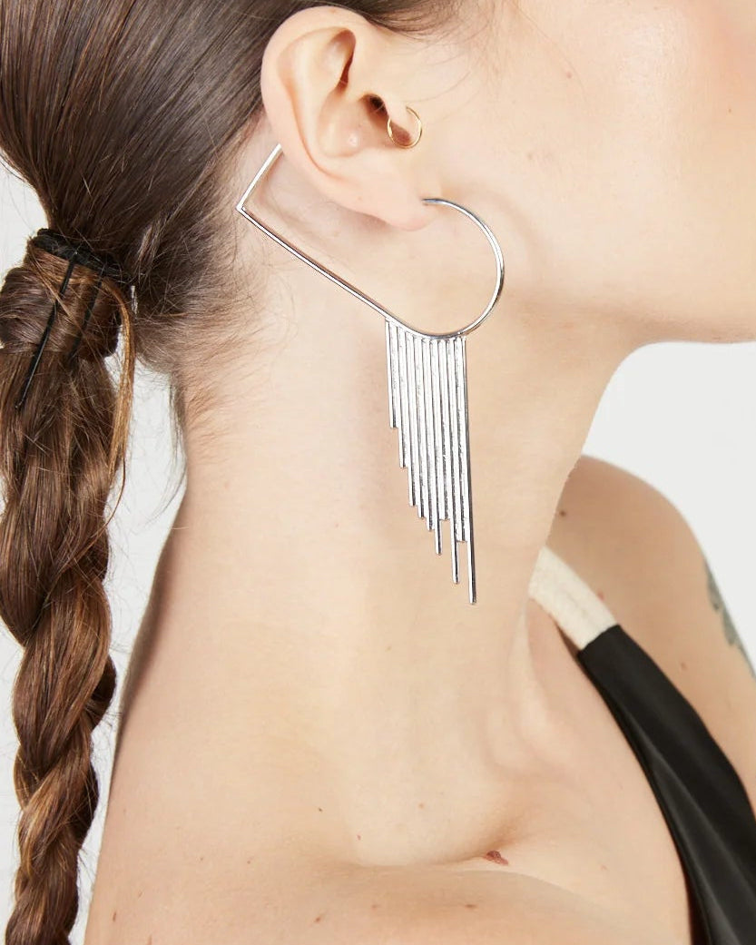 Statement Heart Single Earring — campaign image