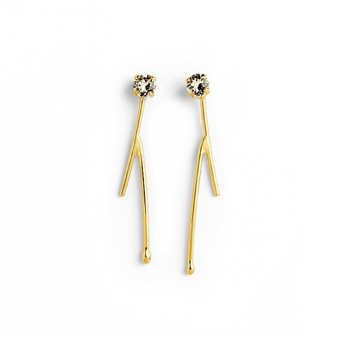 Pine Wishbone Earrings