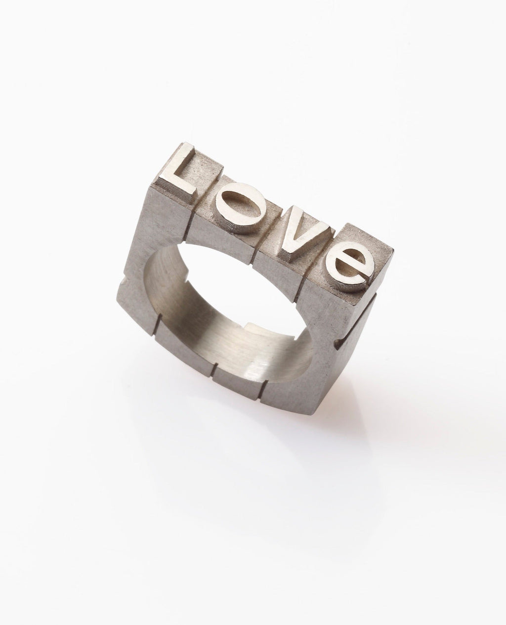 טבעת LOVE — כסף סטרלינג