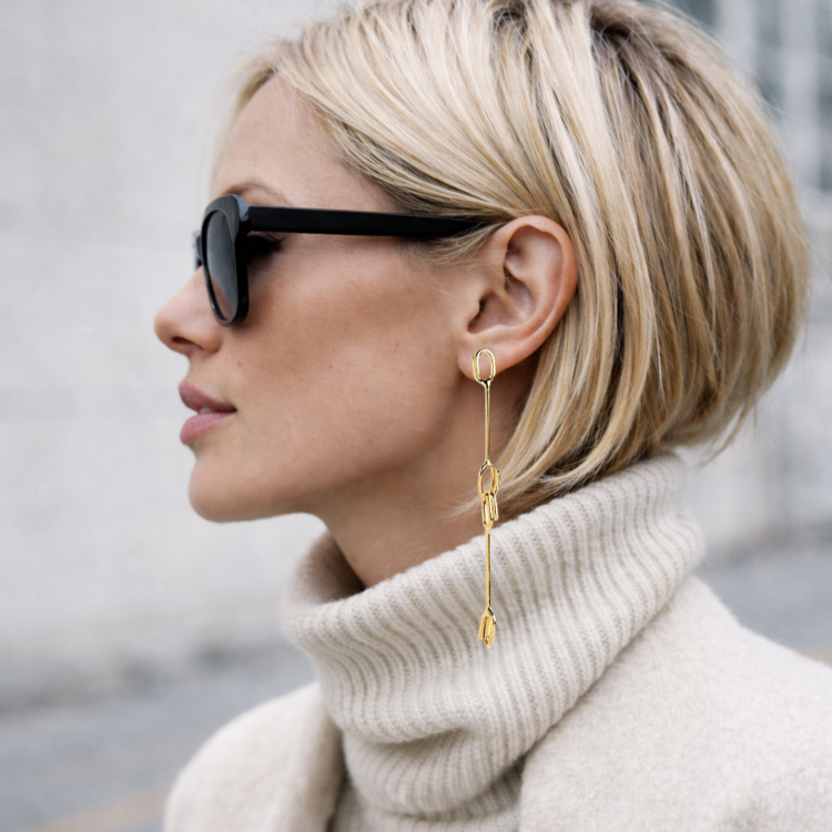 Linked Theory Drop  Earrings