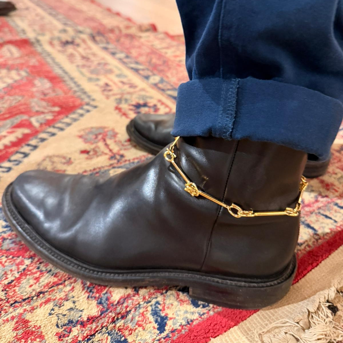 Linked Theory Boot Necklace