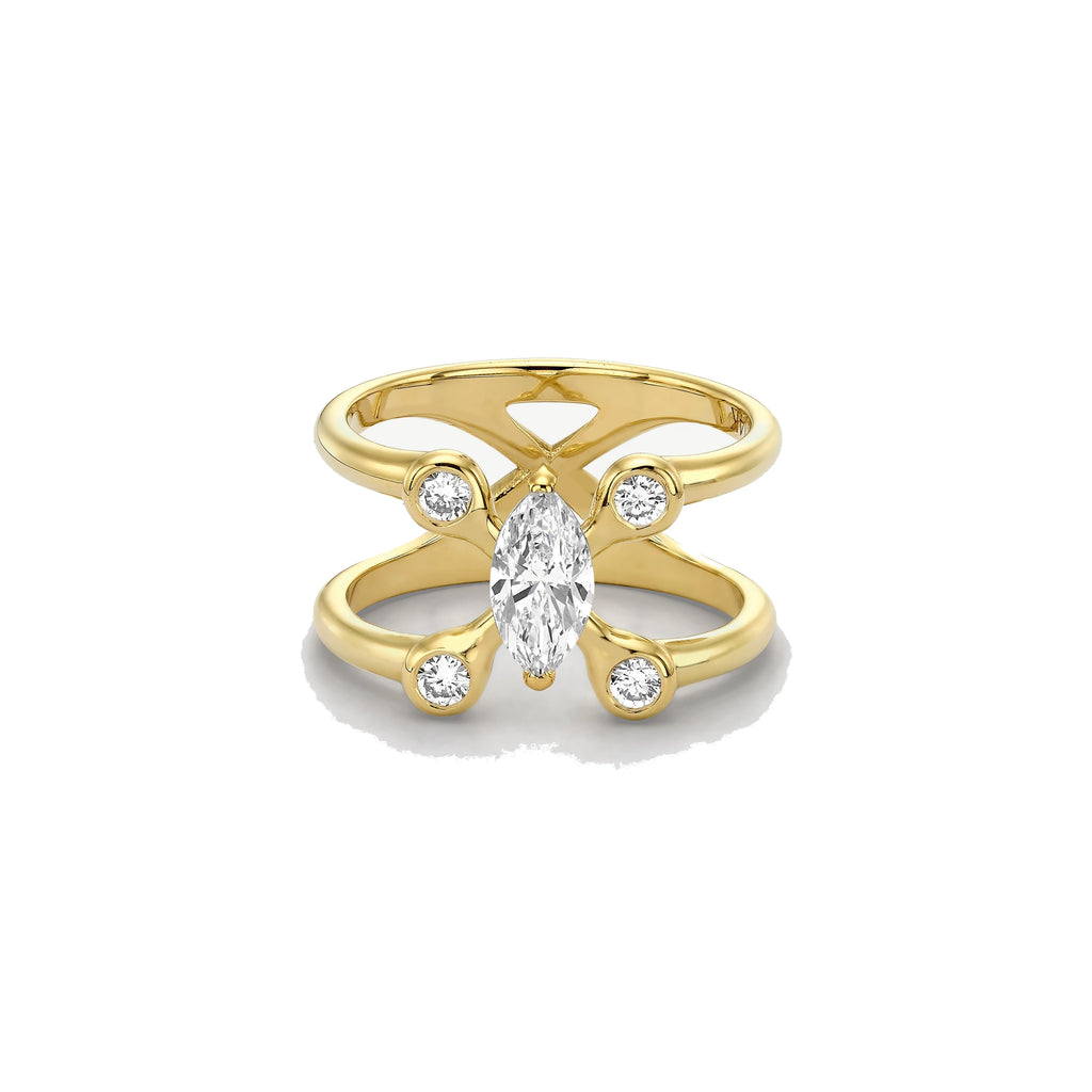 Cosmic Transformer Diamond Pinky Ring