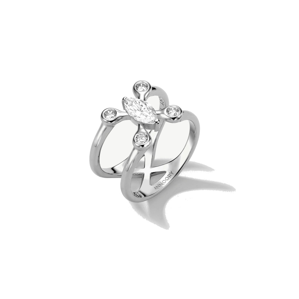 Cosmic Transformer Diamond Pinky Ring